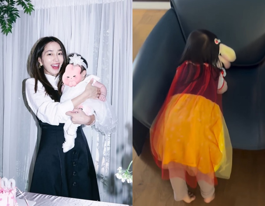 イ・ミンジョン、白雪姫のドレスを着て人形とおしゃべりする娘の動画公開