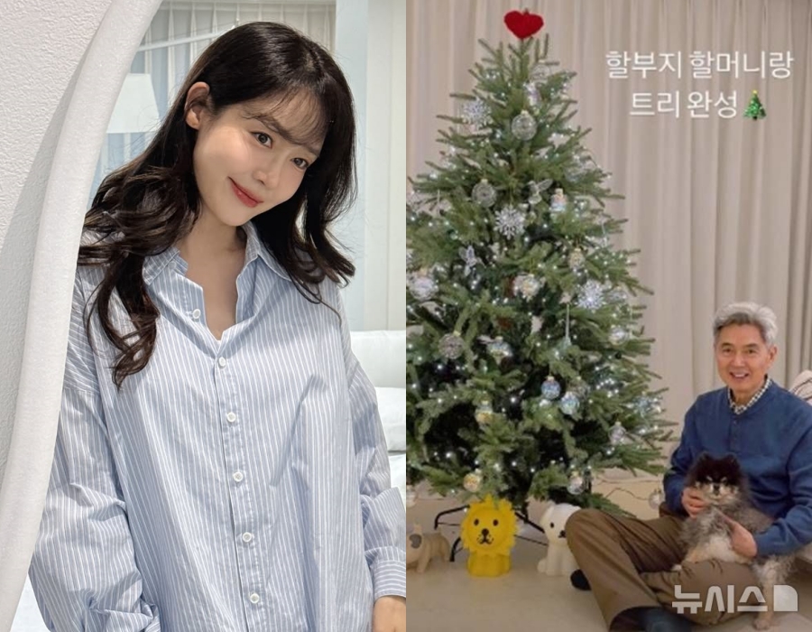 ソン・ユリ、おしゃれな父親の近況報告　「一緒にツリー完成」