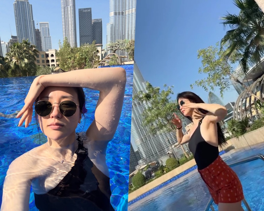 ドバイを訪れたパク・ハソン、水着姿で近況報告…息をのむ美しさ