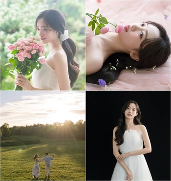 【フォト】ハン・ボベ、純白のウエディングドレス姿公開