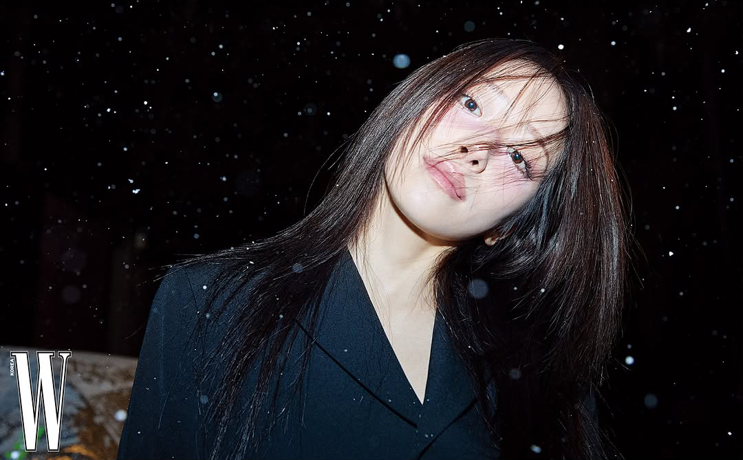 【フォト】キム・ジュミ、初雪が降る中幻想的なムード