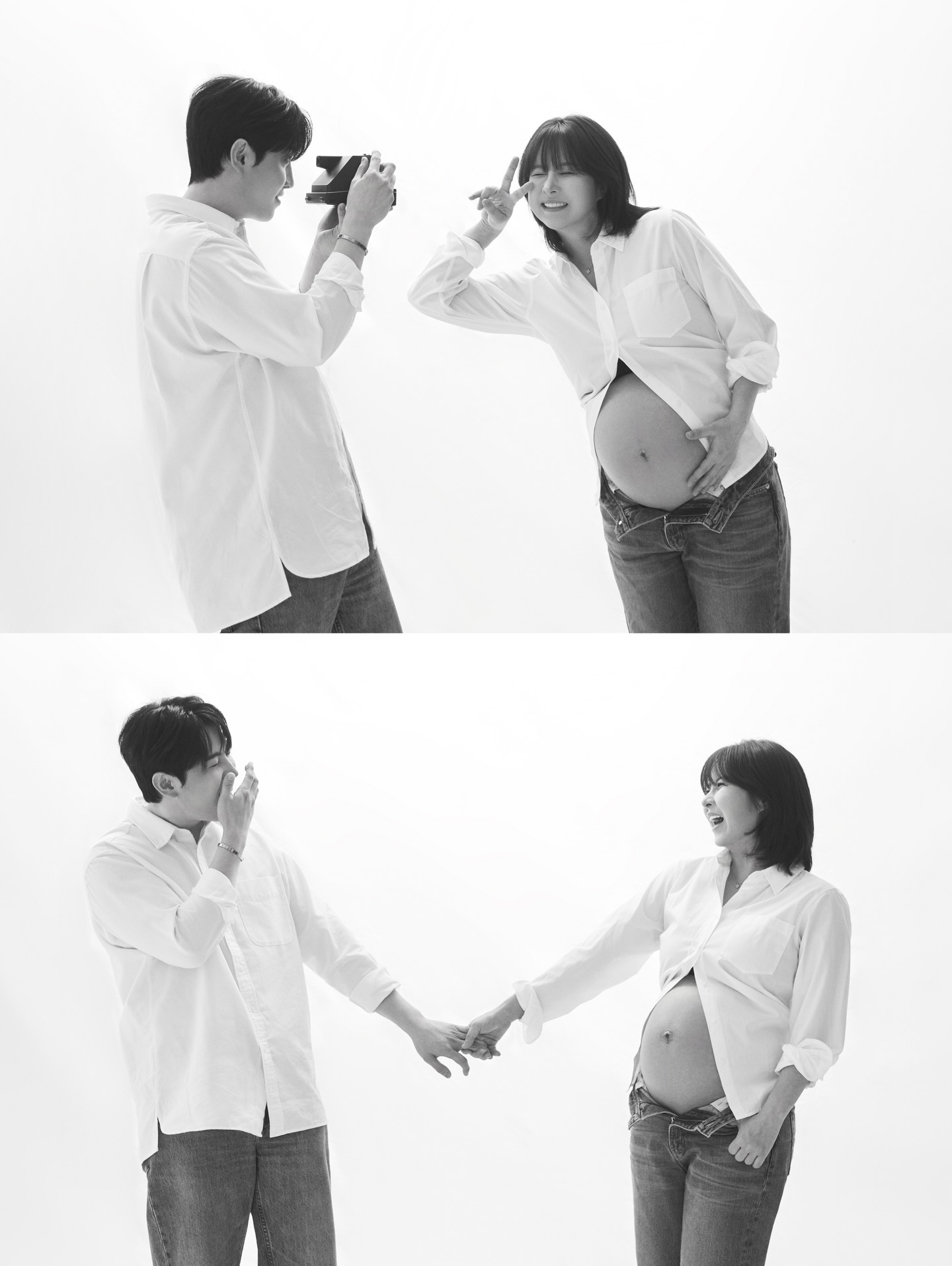 【フォト】ウン・ガウン＆パク・ヒョノ、愛あふれるマタニティフォト公開　「幸せだった」