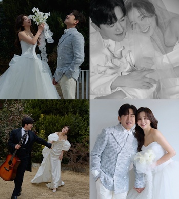 【フォト】2児の父SHINHWAミヌ、甘いウエディング写真公開