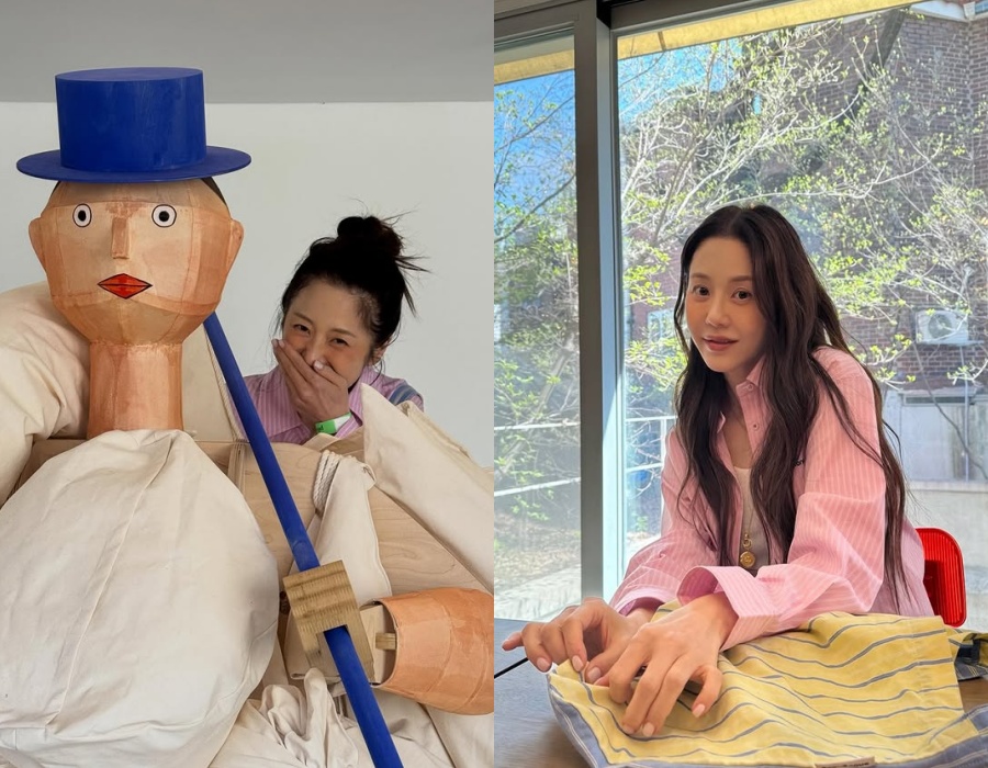 コ・ヒョンジョン、本当に50代？　ラブリーなメイク＆ピンクのシャツで「春の女神」スタイル