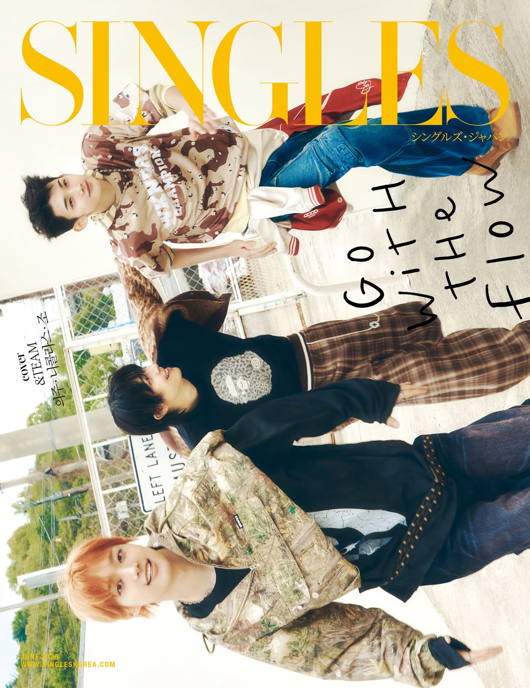 ＆TEAMのEJ・NICHOLAS・JO「SINGLESジャパン」6月号表紙に登場