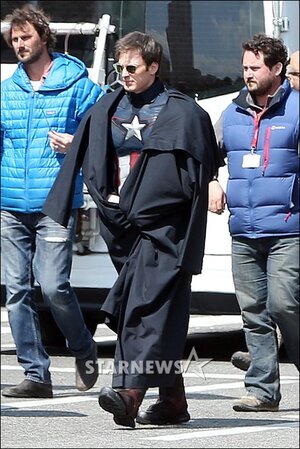 【フォト】ソウルで映画撮影に臨むクリス・エヴァンス