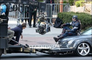 【フォト】ソウルで映画撮影に臨むクリス・エヴァンス
