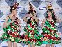 【フォト】クリスマスツリー姿のORANGE CARAMEL＝歌謡大典