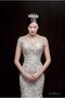 【フォト】ウエディングドレス姿のチョン・ガウン＝「wedding21」
