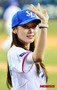 【フォト】「フィギュアの女王」キム・ヨナがプロ野球始球式