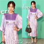 セレブファッション:ソン・ユリ、紫のベルベットワンピが上品