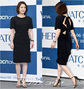 セレブファッション:背中ぱっくり大胆ワンピ姿のキム・ヒョンジュ