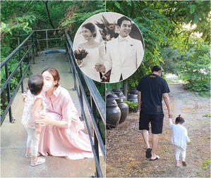 チュ・サンウク&チャ・イェリョン夫妻 写真見る人まで幸せ色に染める家族