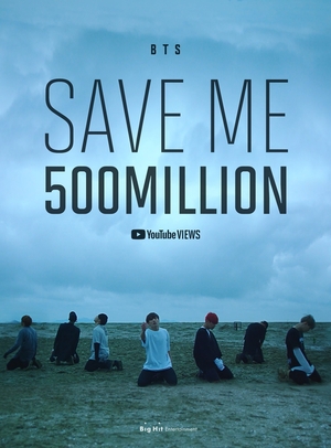 BTS「Save ME」のMVが5億ビュー突破、通算9本目