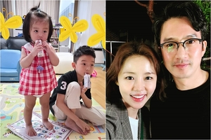 チョン・ジュノの妻イ・ハジョン「パパ・ママにそっくり!」子ども2人の写真公開