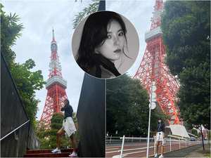 「脚長美女ゴルファー」ユン・チェヨン、東京タワーの下から近況報告