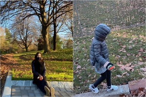 ソン・テヨン、寒い中でも娘とお散歩 「皆さん、健康に気を付けて」