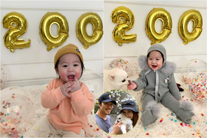 ヤン・ミラ、息子ソホ君の誕生200日目祝い「苦労した母に特に感謝」
