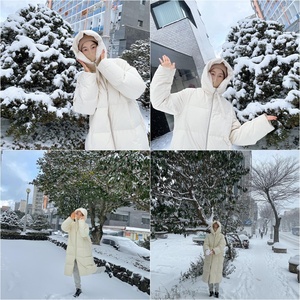 妊娠ハン・ジヘ、済州島から近況報告 「綿雪がしんしんと」