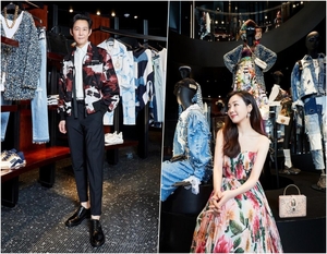 チェ・ジウ&イ・ジョンジェ、Dolce&Gabbanaのオープンストアに登場!
