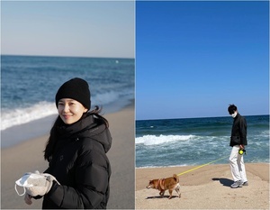交際5年のユン・ヒョンミン&ペク・ジニ、愛犬を連れて旅行