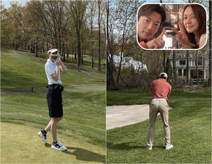 ソン・テヨン、夫クォン・サンウとゴルフデート「立っているだけで広告写真のよう」