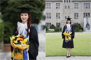チン・セヨンが中央大学を卒業…学士帽姿で明るいほほ笑み