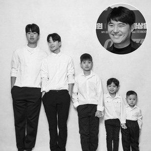 イム・チャンジョン、息子5人の写真公開…「いずれ身長は並ぶだろう」