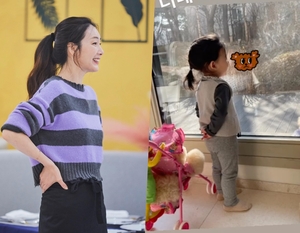 チェ・ジウ、21カ月の娘の写真公開…仕草までママにそっくり