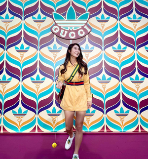 「長身の女子ゴルファー」キム・ハヌル、「adidas×GUCCI」イベントに出席…ミニワンピ姿も完璧