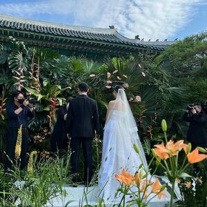 【フォト】チ・ヒョンジョン、豪華ウエディング写真公開　「祝祭のようだった瞬間」