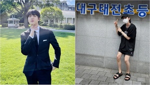 BTSジン、やせたシュガに「お小遣い送った 何か買って食べて」