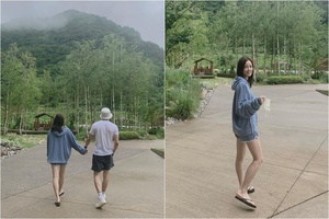 クォン・サンウ&ソン・テヨン夫妻、手をつないで歩く14回目の結婚記念日…写真いっぱいの愛情