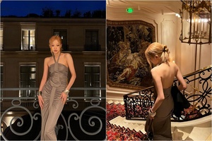 BLACKPINKロゼ、パリに映える大胆セクシーな「背中魅せドレス」