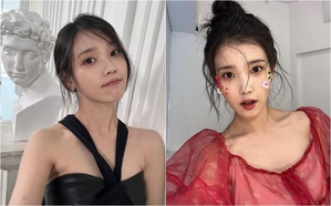 IU ホルターネックドレスで輝くビジュアル