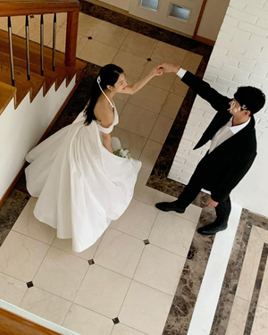【フォト】ミンハ、将来の夫と手をつないでダンス…映画のようなウエディング写真