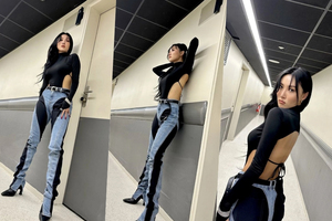 MAMAMOOファサ、「背中ぱっくり」大胆衣装でパリのK-POP音楽祭に登場