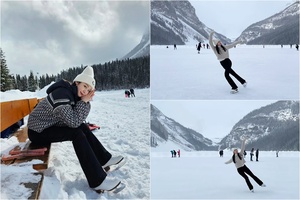 キム・ヨナ カナダの氷上で「女王」姿披露…まるで実写版エルザ