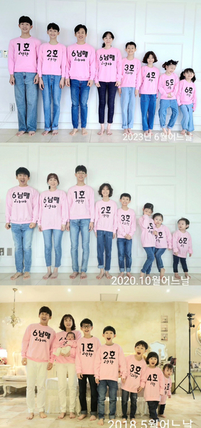 V.O.Sパク・ジホン、大家族8人の写真公開…6人きょうだいの成長を見て「僕も大きくなりたい」