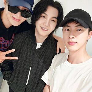 K-POP・アジア BTS RM JIN J-HOPE JIMIN JUNGKOOK SUGA Jimin, Jungkook, RM, J-Hope, V, Jin, and SUGA of the K-pop boy