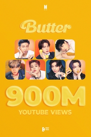 BTSの「Butter」MV 再生9億回超え