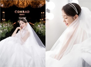 「新婚」ペク・アヨン、結婚式の写真公開…かわいい花嫁