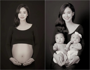 コン・ヒョンジュ、出産前後の写真とともに子どもたちの姿公開 「とても愛らしい」