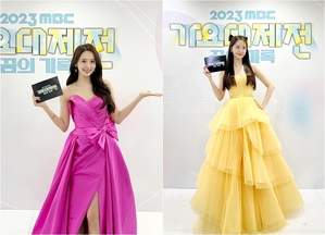 少女時代ユナ「ディズニー・プリンセス」…9年連続「2023 MBC歌謡大祭典」司会者の品格