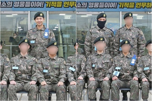 徴兵：BTS・RMの胸に小隊長訓練兵章…Vは顔隠してもオーラ