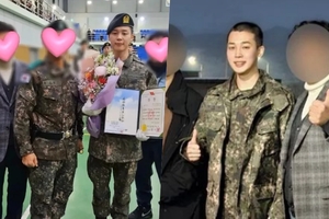 徴兵：BTSジミンの父、修了式終えた息子の写真公開···「ARMYの愛のおかげ」