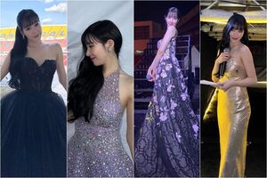 少女時代ティファニー、ソウル歌謡大賞で大胆な4着のドレス姿披露　「quick change」