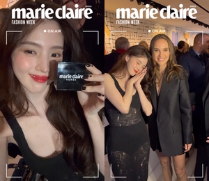 写真＝インスタグラムの「marie claire KOREA」公式アカウントの動画キャプチャー