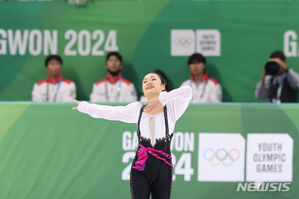 【フォト】フィギュア：演技披露する日本代表の島田麻央＝冬季ユース五輪女子シングルSP