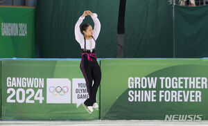 【フォト】フィギュア：演技披露する日本代表の島田麻央＝冬季ユース五輪女子シングルSP